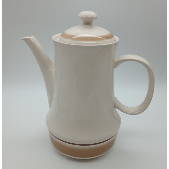 Water Colors Hand Decorated Stoneware Hearthside Coffee/Tea Pot - Picture 3 of 9